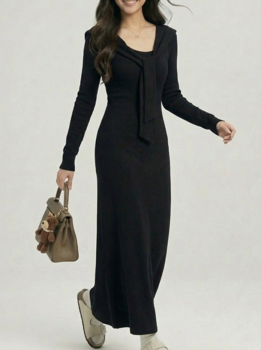 Elegant Design Sense Long Sleeve Dress