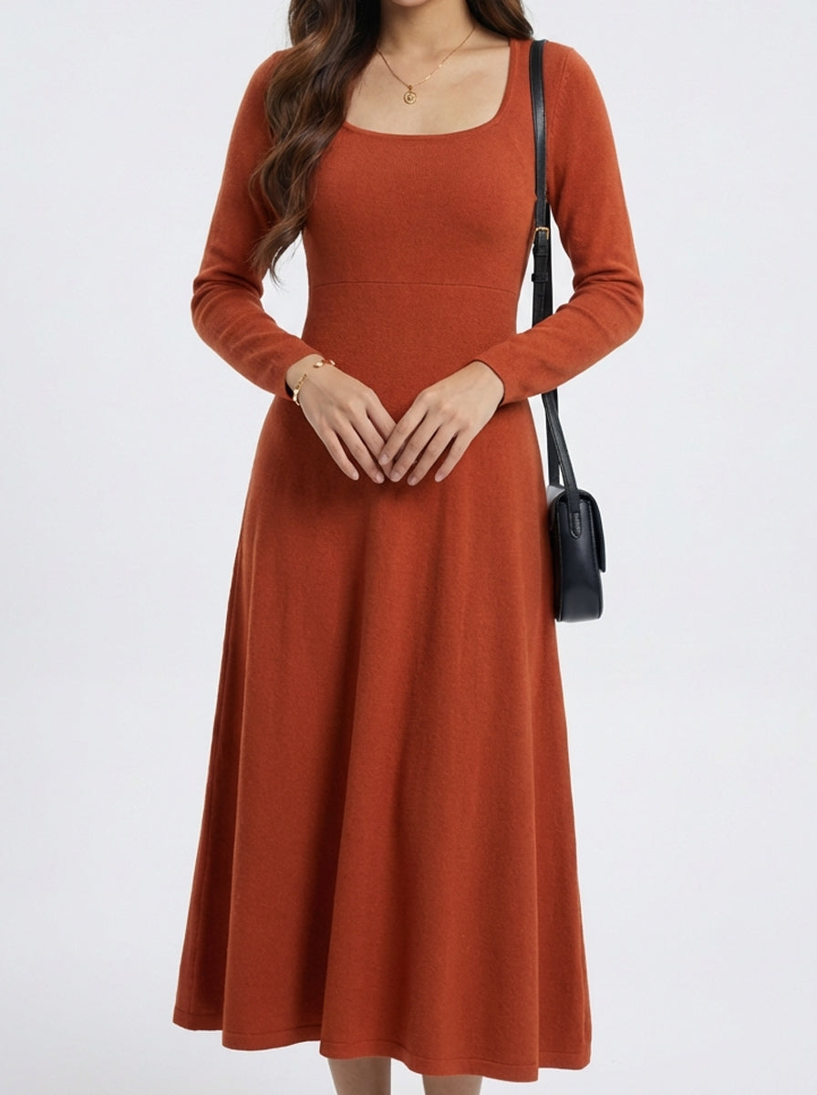 Trendy Slimming Layering Midi Dress
