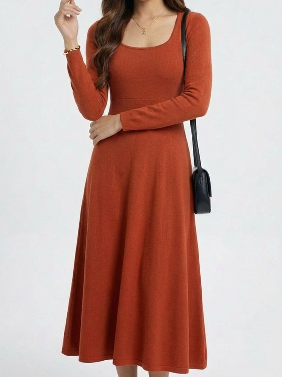 Trendy Slimming Layering Midi Dress