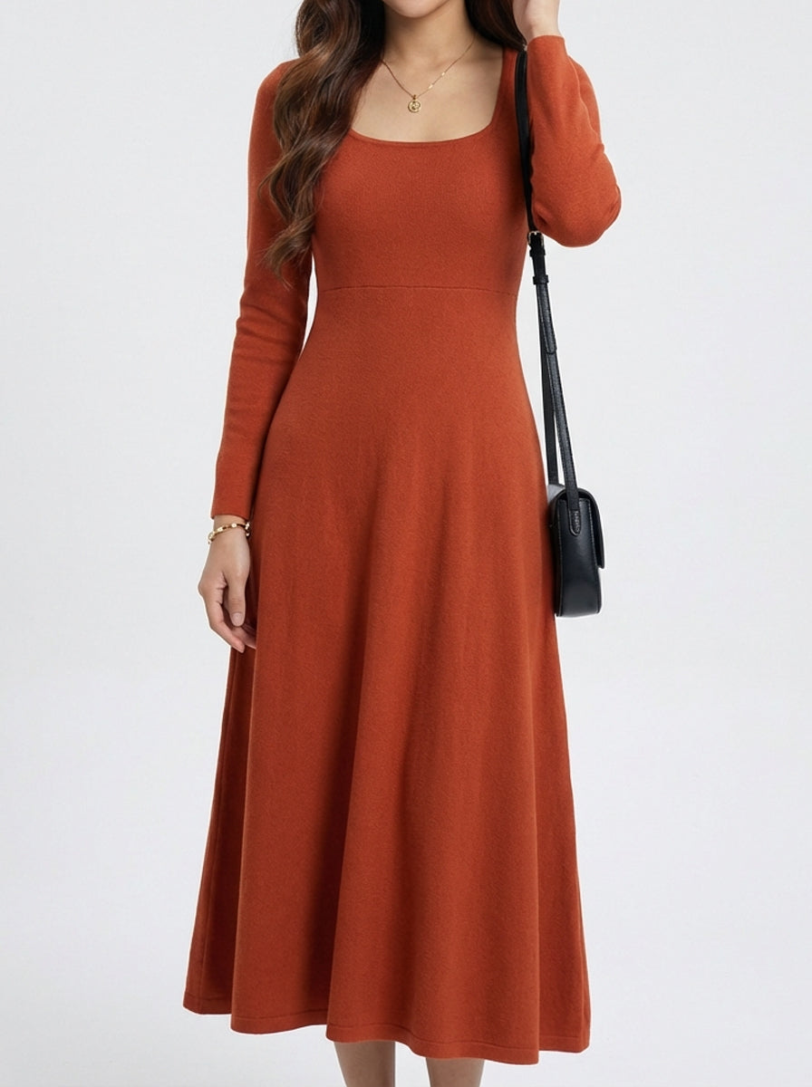 Trendy Slimming Layering Midi Dress