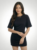 Slimming Ruched Hip-Hugging Summer Dress