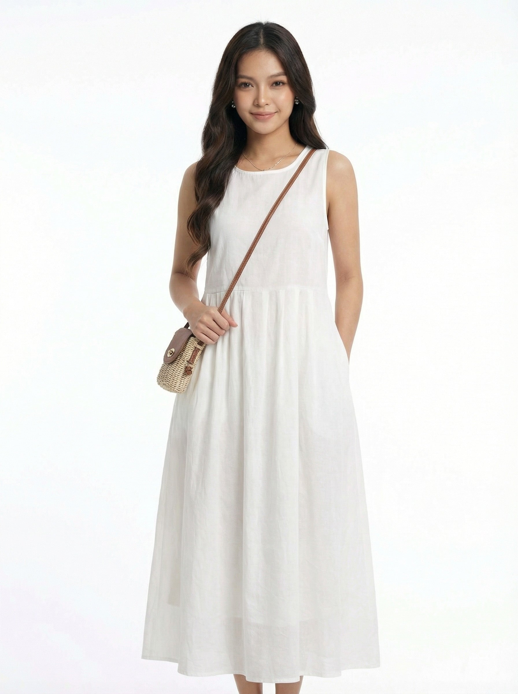 Versatile Slimming Sleeveless Maxi Dress
