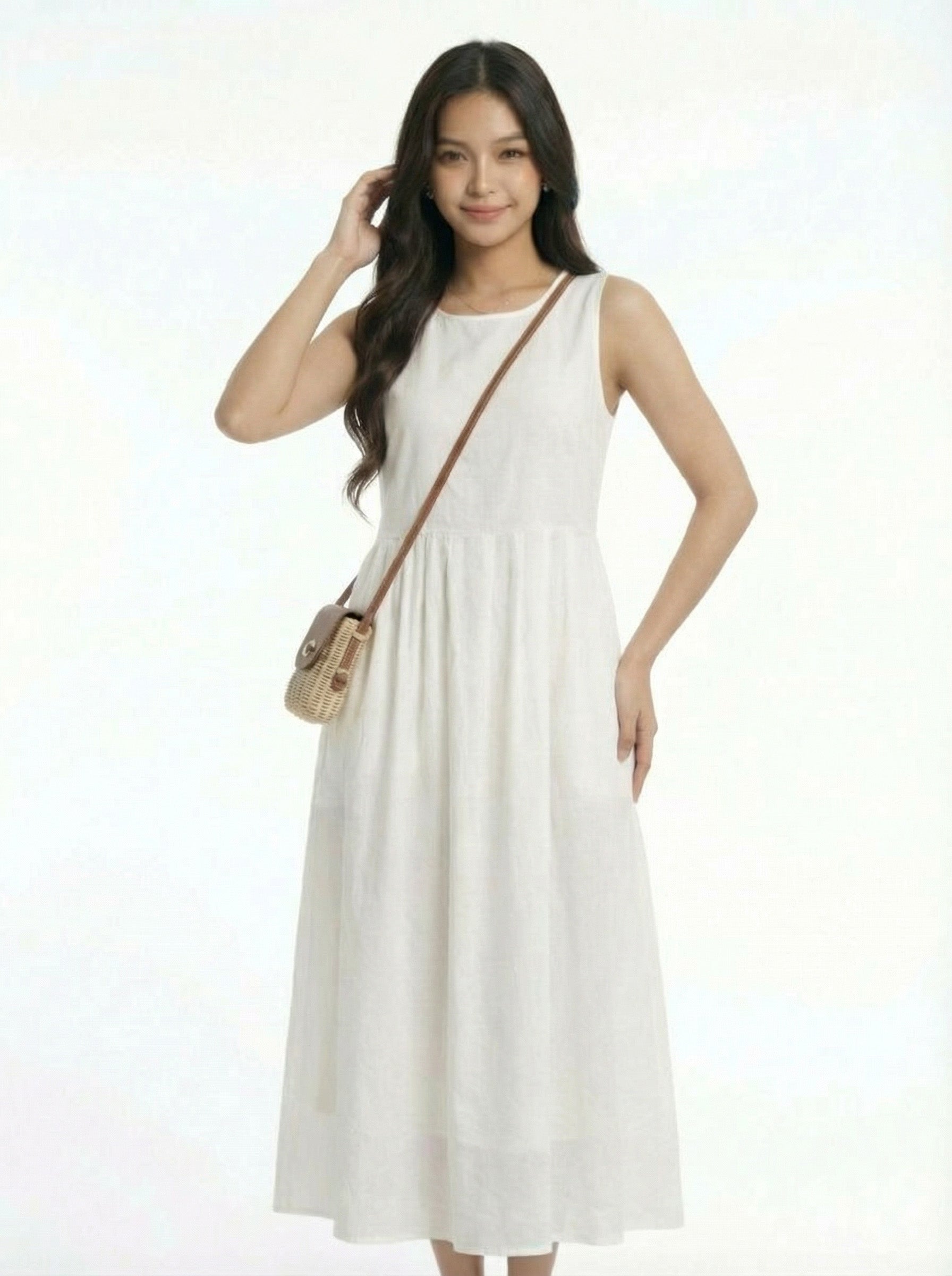 Versatile Slimming Sleeveless Maxi Dress