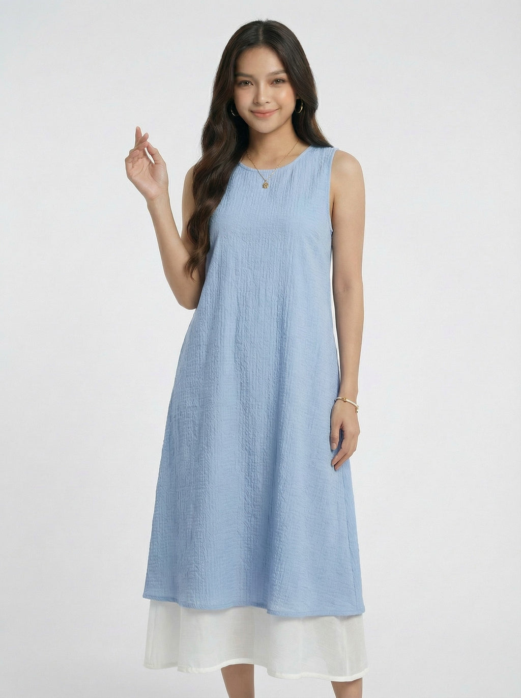 Loose Fit Slimming Two-Piece Look Dress