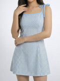 Sweet Plaid Spaghetti Strap Mini Dress