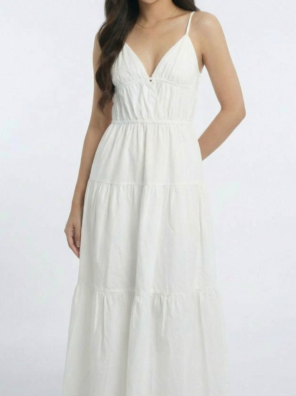 Elegant Resort Style Spaghetti Strap Maxi Dress