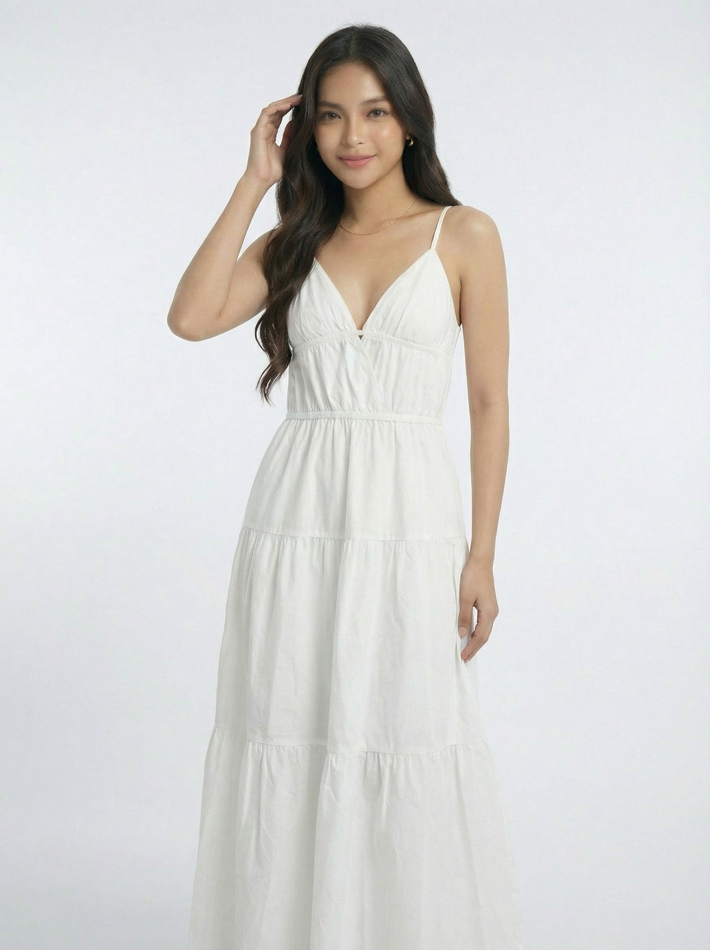 Elegant Resort Style Spaghetti Strap Maxi Dress