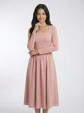 Layering Sweet Style A-Line Maxi Dress