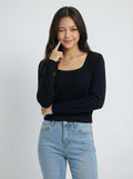 Square Neck Inner Wear Knit Top
