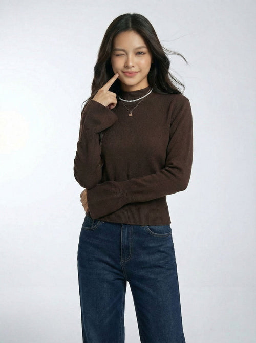 Chic Flared Sleeve Knit