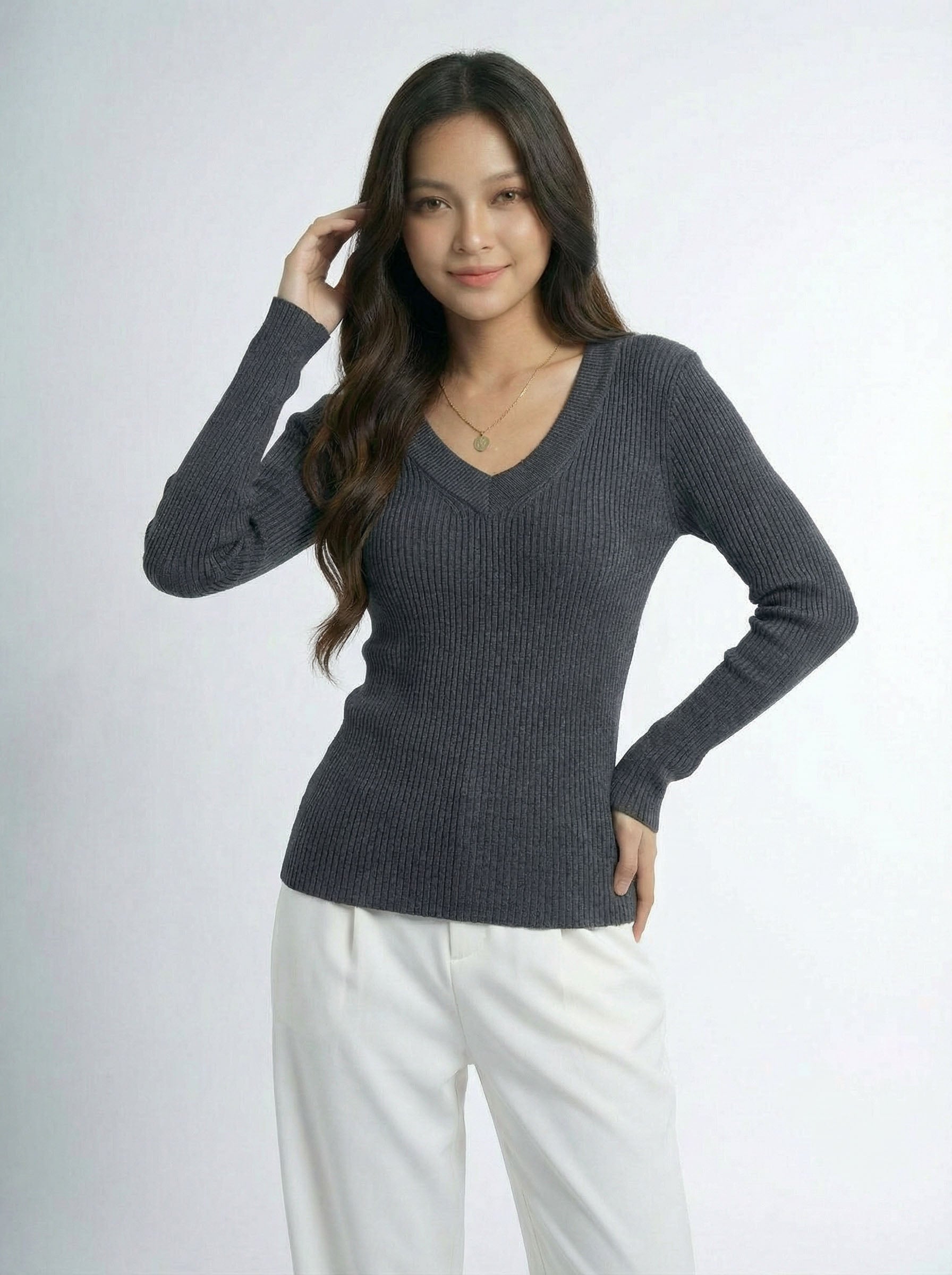 Slim Ribbed Knit Base Layer