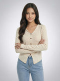 Asymmetric Designer Details Knit Top